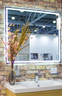 Зеркало с подсветкой Art&Max Monza 140x80см AM-Mon-1400-800-DS-F